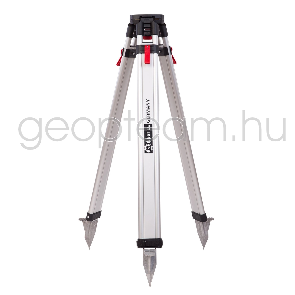 Nestle alumínium állvány, gyorsoldós, fém sík fejű, fém taposó