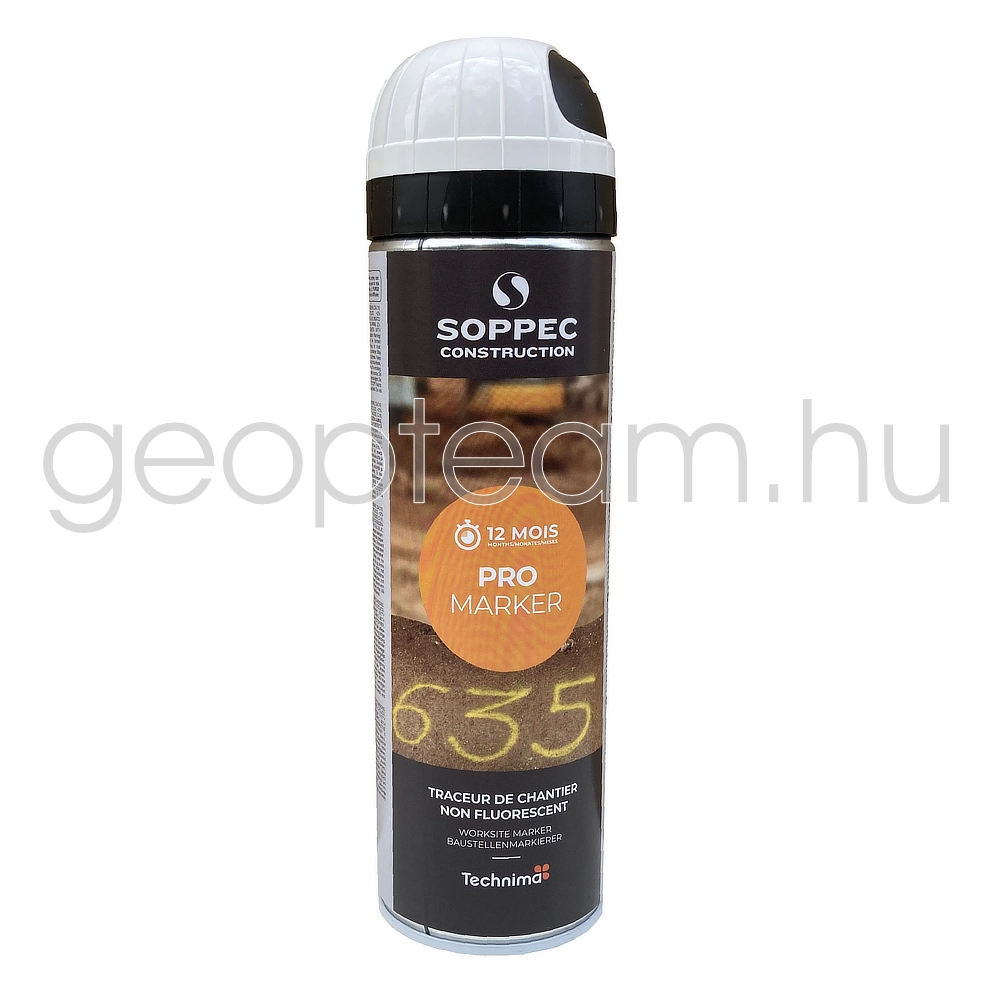 Soppec jelölőfesték spray, 0,5 liter, fehér
