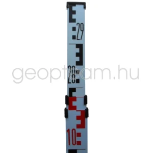 teleszkópikus alumímium szintezőléc, 3 m, 3 rész