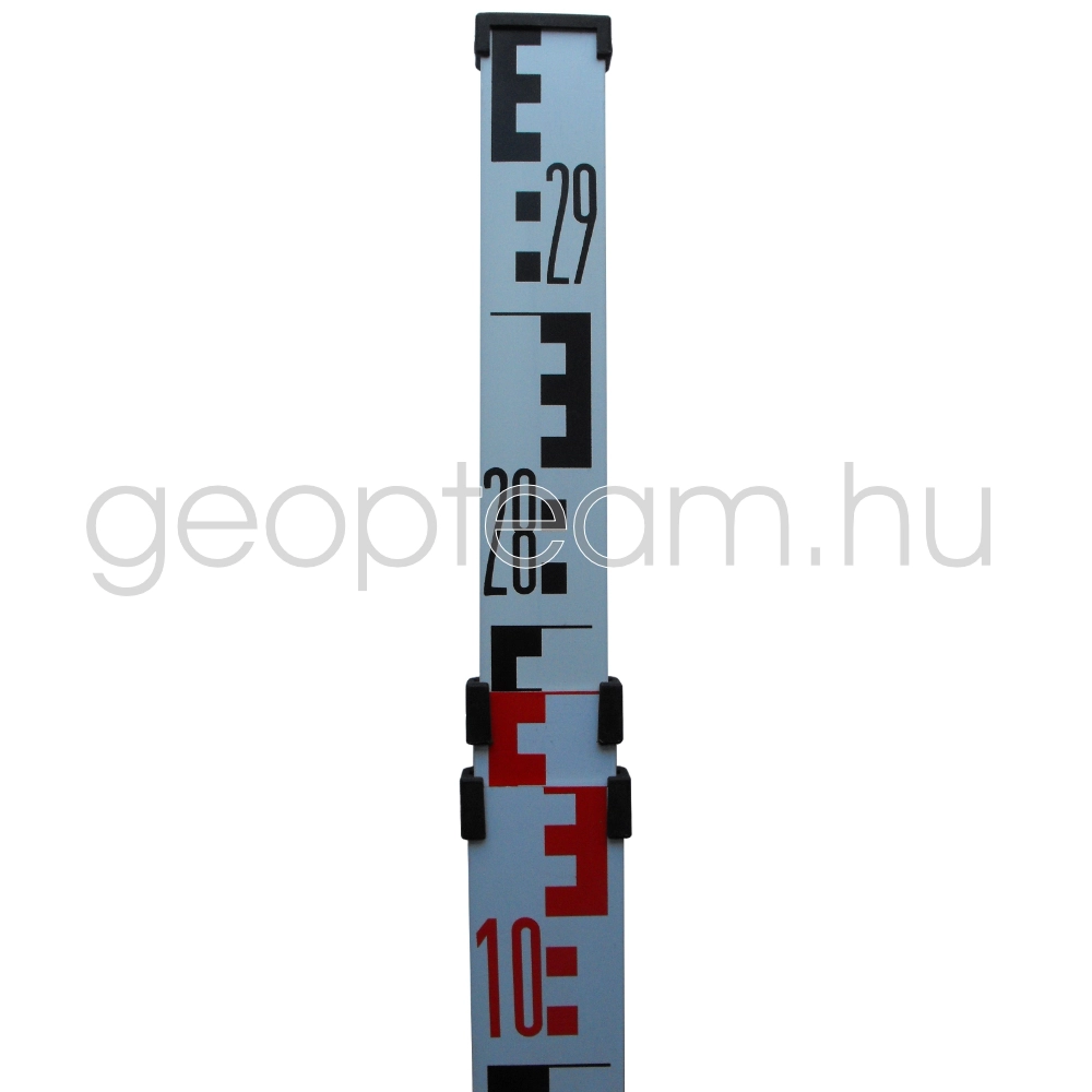 teleszkópikus alumímium szintezőléc, 3 m, 3 rész