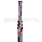 teleszkópikus alumímium szintezőléc, 4 m, 4 rész