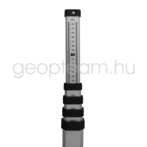 teleszkópikus alumímium szintezőléc, 5 m, 5 rész