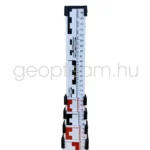 teleszkópikus alumímium szintezőléc, 5 m, elől E és mm skálás