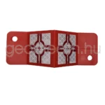 Dupla, 45 fokos, síkra szerelhető fix 30x30 mm fólia,