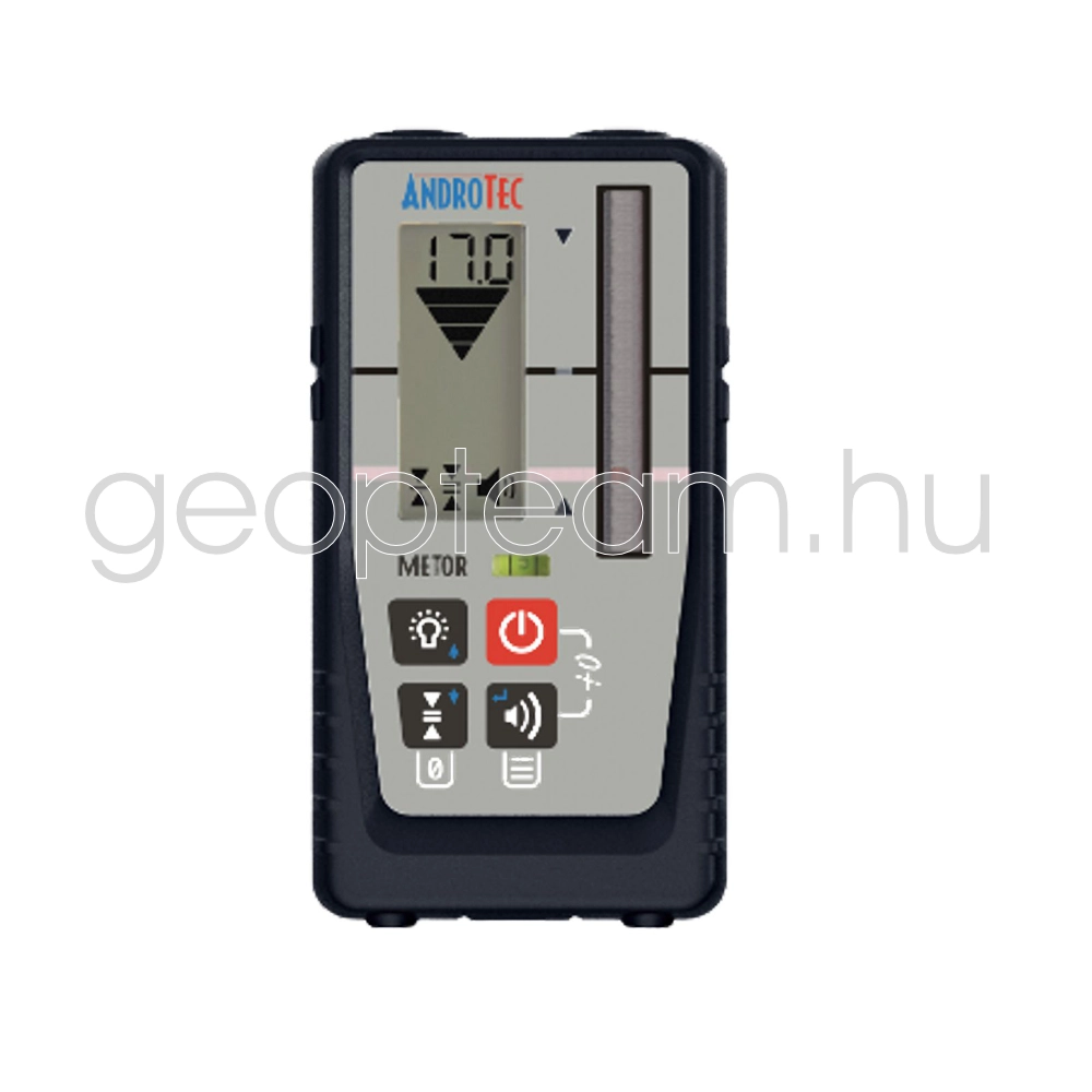 Androtec lézer jelfogó, számszerű milliméter-kijelzéssel, 60 mm, vörös/zöld, vonal- és forgólézerhez