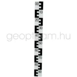 Kemény hab mérték E osztással, 1m, alulról 90-től 00-ig, fekete