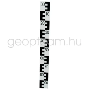 Kemény hab mérték E osztással, 1m, alulról 90-től 00-ig, fekete