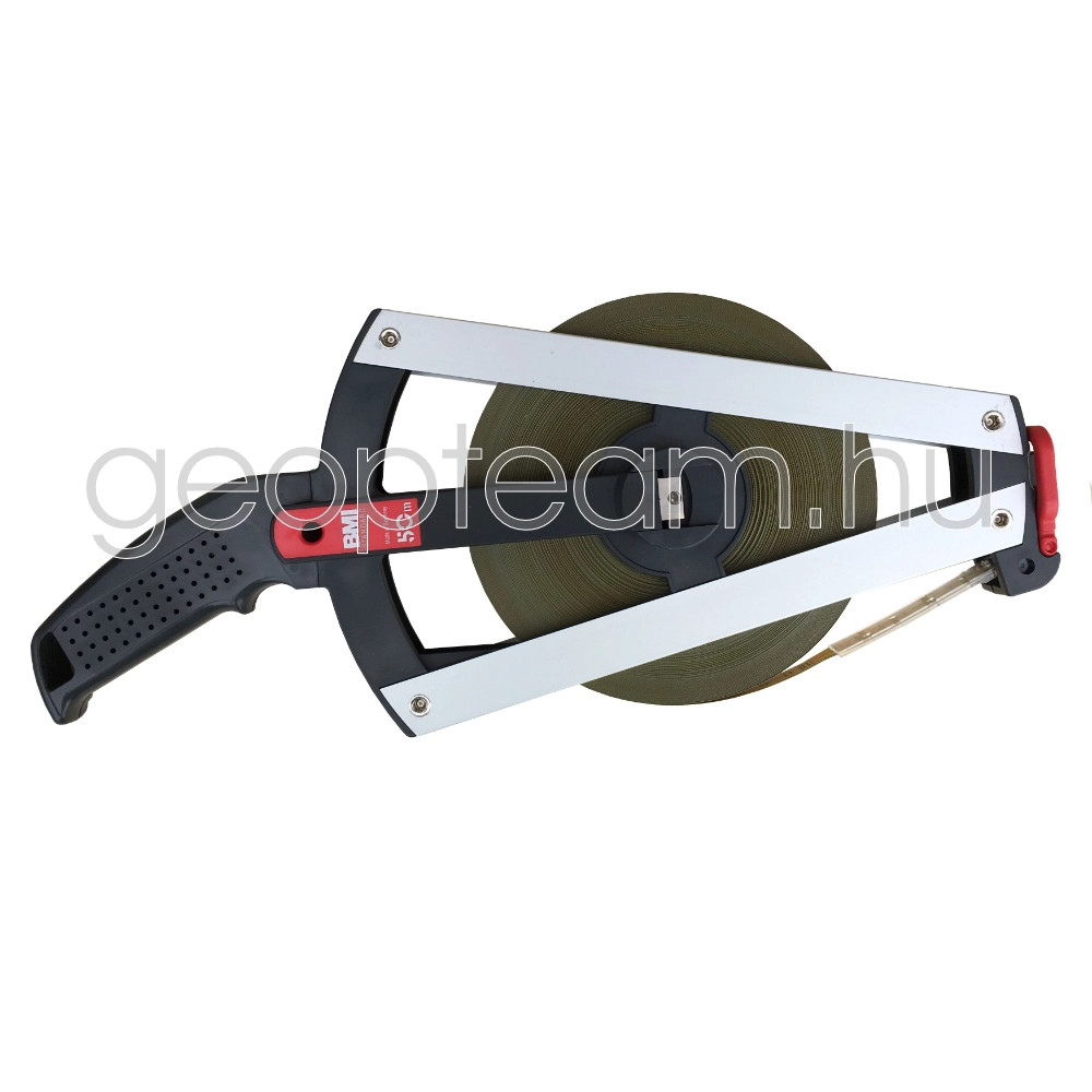 Standard keretes mérőszalag műanyagbevonatos acél, 50m