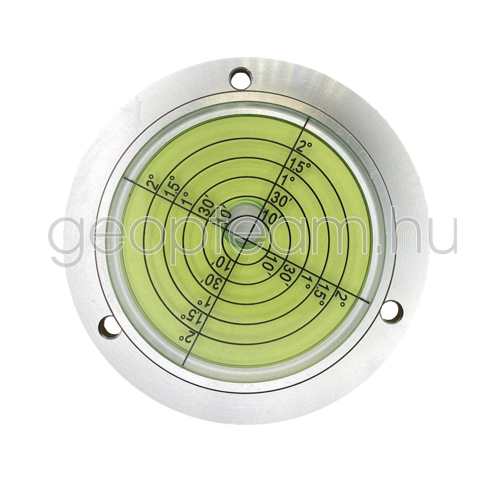 libella fém talpas, Ø80 x 15mm, fok osztással