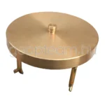 sárgaréz beépíthető pillértalp, ?160mmx20mm, saját szárral