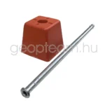 Maxi határkőjel 600mm szárral, piros fejjel